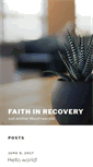 Mobile Screenshot of faithinrecovery.org